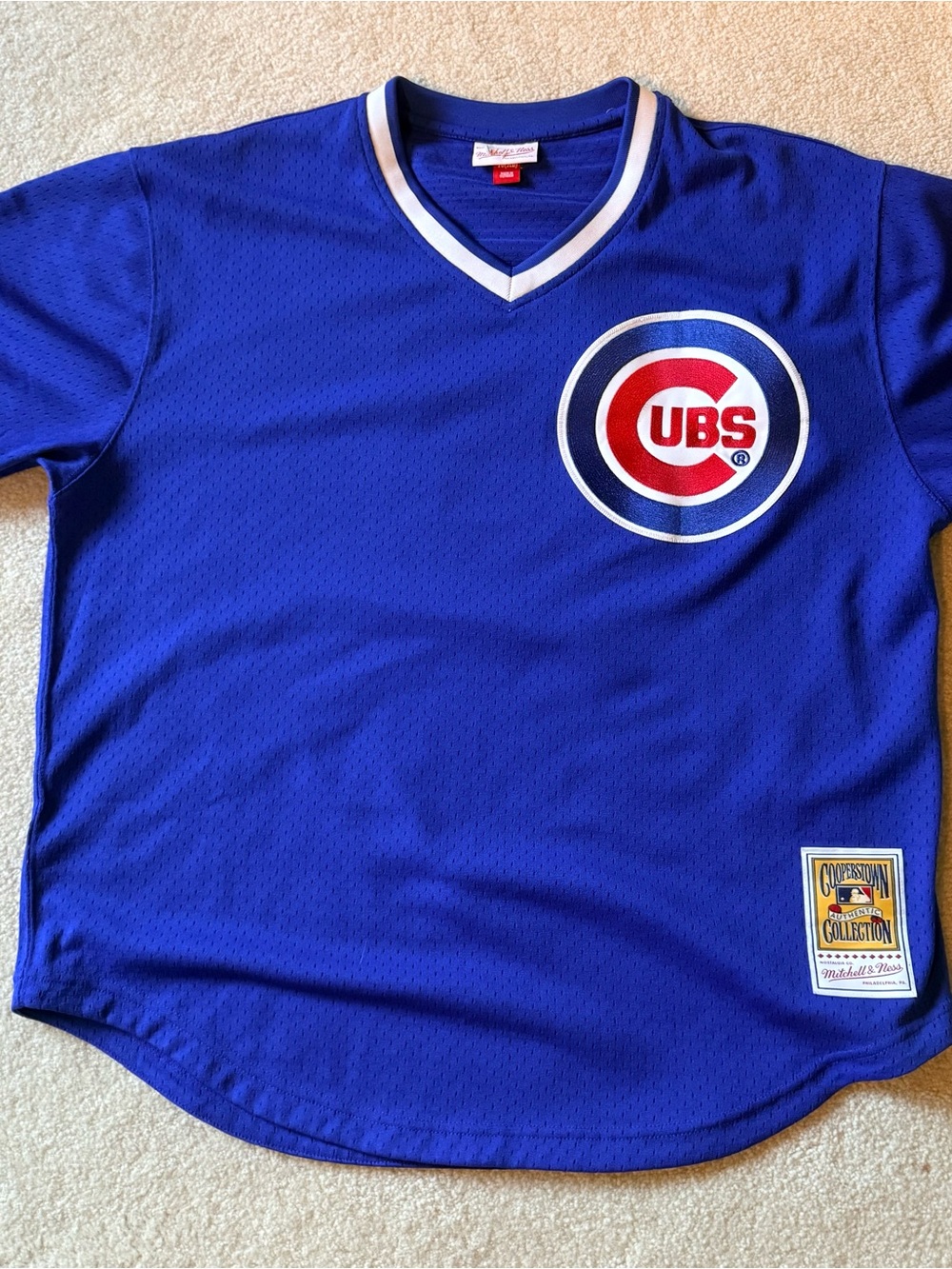 Men's Dawson Chicago Cubs Royal 1987 Mesh Batting Practice Jersey (XL)